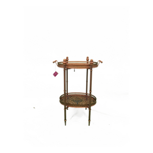Tray 2 Tierred With Stand - Paisley