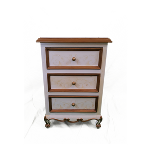 Hand Painted French Scroll Nightstand