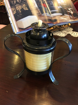 40 Hour-Candle By The Hour-Hurricane Lantern-Blk